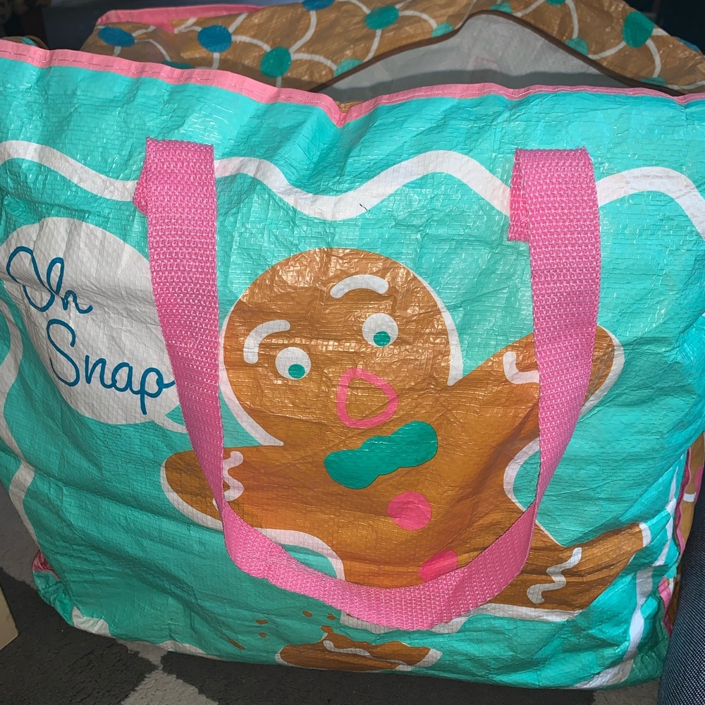 Gingerbread man reusable bag